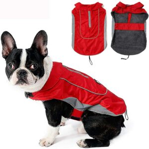 Morezi Warm Waterproof Coat for Dogs with Harness Hole