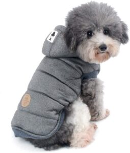 Ranphy 2 Legged Hooded Dog Coat for Cold Weather